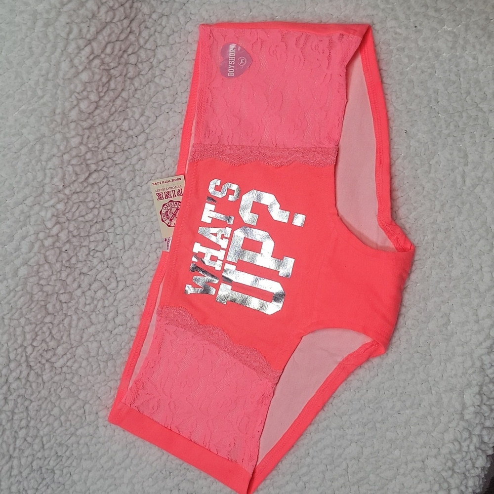 NEW PINK Victoria's Secret low rise boyshort panty!